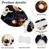 Nurse Scrub Caps,Scrub Hats with Buttons and Cotton Sweatband,Abstract Skeleton and Skull Art Illustration view 4