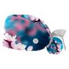 2-Pc,Gourd-Shaped Working Cap,Fisherman Hat with Buttons and Cotton Sweatband,Chinese Style Plum Blossom view 1