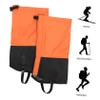balacoo Outdoor Leg Gaiters for Men Durable Windproof Calf Covers for Hiking Climbing Camping Tear Resistant for Snow Sand Protection Orange view 2