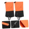 balacoo Outdoor Leg Gaiters for Men Durable Windproof Calf Covers for Hiking Climbing Camping Tear Resistant for Snow Sand Protection Orange view 3
