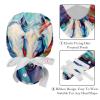 2-Pc,Gourd-Shaped Working Cap,Fisherman Hat with Buttons and Cotton Sweatband,Abstract Art Colorful Horse view 4