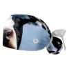 2-Pc,Gourd-Shaped Working Cap,Fisherman Hat with Buttons and Cotton Sweatband,Animal Cow Cattle Farming Black White view 1