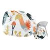 2-Pc,Gourd-Shaped Working Cap,Fisherman Hat with Buttons and Cotton Sweatband,Animals in The Forest Cartoon view 1