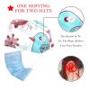 2-Pc,Bouffant Nurse Hats,Scrub Cap Adjustable Scrub Hats with Sweatband,Bird and Candy Snowflake view 2