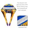 2-Pc,Bouffant Nurse Hats,Scrub Cap Adjustable Scrub Hats with Sweatband,Art Style Watercolor Sunflower view 4