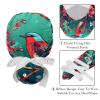 2-Pc,Gourd-Shaped Working Cap,Fisherman Hat with Buttons and Cotton Sweatband,Animal Bird and Wild Flower Pattern view 4