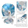2-Pc,Gourd-Shaped Working Cap,Fisherman Hat with Buttons and Cotton Sweatband,Christmas Stars Snowflakes Snowman view 4
