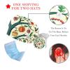 2-Pc,Gourd-Shaped Working Cap,Fisherman Hat with Buttons and Cotton Sweatband,Cartoon Tree Floral Fruit view 3