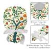 2-Pc,Gourd-Shaped Working Cap,Fisherman Hat with Buttons and Cotton Sweatband,Cartoon Tree Floral Fruit view 4