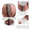 2-Pc,Gourd-Shaped Working Cap,Fisherman Hat with Buttons and Cotton Sweatband,Animal Texture Snake Print view 4
