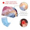 2-Pc,Bouffant Nurse Hats,Scrub Cap Adjustable Scrub Hats with Sweatband,Abstract Colorful Background Marble view 2