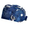 2-Pc,Bouffant Nurse Hats,Scrub Cap Adjustable Scrub Hats with Sweatband,Christmas Night Deer view 1