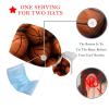 2-Pc,Gourd-Shaped Working Cap,Fisherman Hat with Buttons and Cotton Sweatband,Ball Print Basketball view 3