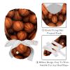 2-Pc,Gourd-Shaped Working Cap,Fisherman Hat with Buttons and Cotton Sweatband,Ball Print Basketball view 4