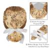 2-Pc,Gourd-Shaped Working Cap,Fisherman Hat with Buttons and Cotton Sweatband,Vintage Earth World Map view 4