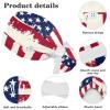 Nurse Scrub Caps,Scrub Hats with Buttons and Cotton Sweatband,United States and Iceland Flag view 4