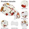 Nurse Scrub Caps,Scrub Hats with Buttons and Cotton Sweatband,Cartoon Cute Snowmen view 4
