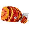 2-Pc,Gourd-Shaped Working Cap,Fisherman Hat with Buttons and Cotton Sweatband,Vintage Flower Ethnic Mandala view 1