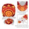 2-Pc,Gourd-Shaped Working Cap,Fisherman Hat with Buttons and Cotton Sweatband,Vintage Flower Ethnic Mandala view 4