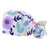 2-Pc,Gourd-Shaped Working Cap,Fisherman Hat with Buttons and Cotton Sweatband,Bird Spring Flower Plant view 1