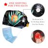 2-Pc,Bouffant Nurse Hats,Scrub Cap Adjustable Scrub Hats with Sweatband,Abstract Graffiti Plant Stone view 2
