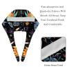 2-Pc,Bouffant Nurse Hats,Scrub Cap Adjustable Scrub Hats with Sweatband,Abstract Graffiti Plant Stone view 4