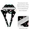 2-Pc,Bouffant Nurse Hats,Scrub Cap Adjustable Scrub Hats with Sweatband,Black White Wave Dot Pattern view 4
