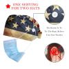 2-Pc,Bouffant Nurse Hats,Scrub Cap Adjustable Scrub Hats with Sweatband,4th of July Independence Day view 2