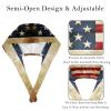 2-Pc,Bouffant Nurse Hats,Scrub Cap Adjustable Scrub Hats with Sweatband,4th of July Independence Day view 3
