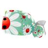 2-Pc,Gourd-Shaped Working Cap,Fisherman Hat with Buttons and Cotton Sweatband,Daisy Flower and Animals view 1