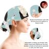 Nurse Scrub Caps,Scrub Hats with Buttons and Cotton Sweatband,Cute Cartoon Llama view 3