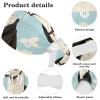 Nurse Scrub Caps,Scrub Hats with Buttons and Cotton Sweatband,Cute Cartoon Llama view 4