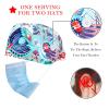 2-Pc,Bouffant Nurse Hats,Scrub Cap Adjustable Scrub Hats with Sweatband,Deer Bird Plant Flower view 2