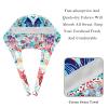 2-Pc,Bouffant Nurse Hats,Scrub Cap Adjustable Scrub Hats with Sweatband,Deer Bird Plant Flower view 4
