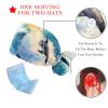 2-Pc,Bouffant Turban Hats,Tie Back Hat with Buttons,Fishing Hat,Sea Wave Dolphins Swim Underwater view 3