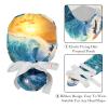 2-Pc,Bouffant Turban Hats,Tie Back Hat with Buttons,Fishing Hat,Sea Wave Dolphins Swim Underwater view 4