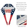 2-Pc,Bouffant Nurse Hats,Scrub Cap Adjustable Scrub Hats with Sweatband,American Flag Retro USA view 4