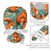 2-Pc,Gourd-Shaped Working Cap,Fisherman Hat with Buttons and Cotton Sweatband,Animal Plant Leaf Illustration view 4