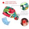 2-Pc,Gourd-Shaped Working Cap,Fisherman Hat with Buttons and Cotton Sweatband,Cartoon Leaf Sea Watermelon view 3