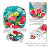 2-Pc,Gourd-Shaped Working Cap,Fisherman Hat with Buttons and Cotton Sweatband,Cartoon Leaf Sea Watermelon view 4