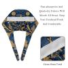 2-Pc,Bouffant Nurse Hats,Scrub Cap Adjustable Scrub Hats with Sweatband,Tropical Painting Leaves Floral view 4