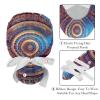 2-Pc,Gourd-Shaped Working Cap,Fisherman Hat with Buttons and Cotton Sweatband,Retro Abstract Art Pattern view 4