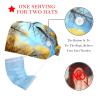 2-Pc,Bouffant Nurse Hats,Scrub Cap Adjustable Scrub Hats with Sweatband,Autumn Sky Golden Trees view 2