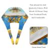 2-Pc,Bouffant Nurse Hats,Scrub Cap Adjustable Scrub Hats with Sweatband,Autumn Sky Golden Trees view 4