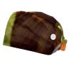 2-Pc,Bouffant Nurse Hats,Scrub Cap Adjustable Scrub Hats with Sweatband,Farm Brown Cow view 1