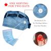 2-Pc,Bouffant Nurse Hats,Scrub Cap Adjustable Scrub Hats with Sweatband,Cat and Leaves view 2