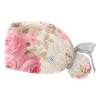 2-Pc,Gourd-Shaped Working Cap,Fisherman Hat with Buttons and Cotton Sweatband,Watercolor Rose Flowers Floral view 1