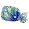 YTYVAGT 2-Pc,Gourd-Shaped Working Cap,Fisherman Hat with Buttons and Cotton Sweatband,Watercolor Palm Leaves view 1