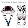 2-Pc,Bouffant Nurse Hats,Scrub Cap Adjustable Scrub Hats with Sweatband,Colorful Animal Leopard Pattern view 3
