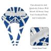 2-Pc,Bouffant Nurse Hats,Scrub Cap Adjustable Scrub Hats with Sweatband,Blue and White Scotland Flag view 4